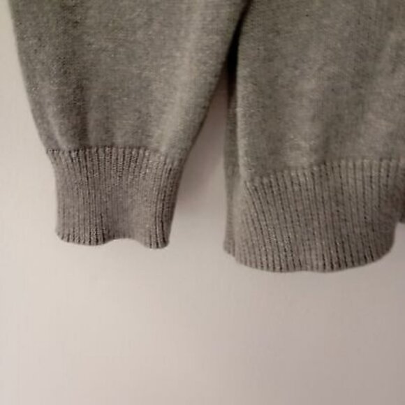 Chaps Gray & Blue Striped Mens Sweater XL 100% Cotton Crewneck - Picture 7 of 12